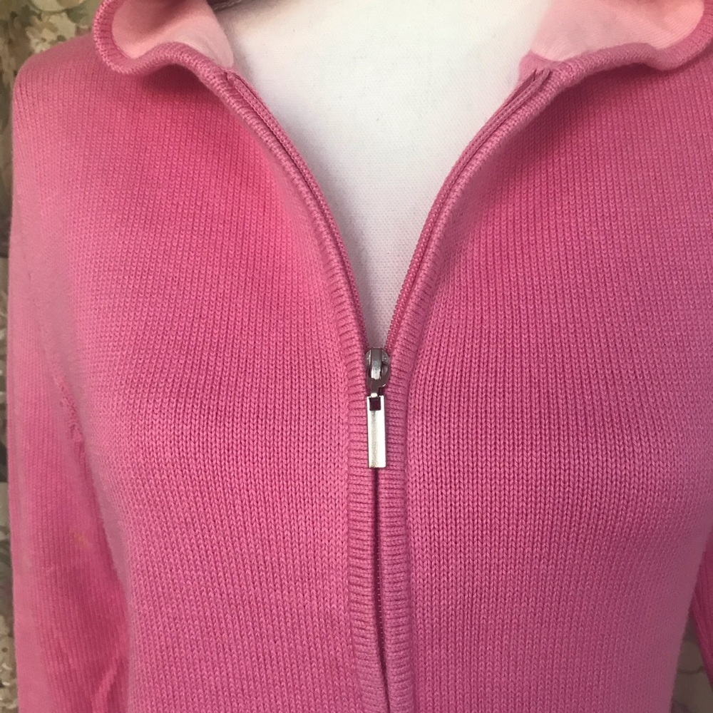 Pink Petite Cardigan Hoodie - Picture 3 of 6